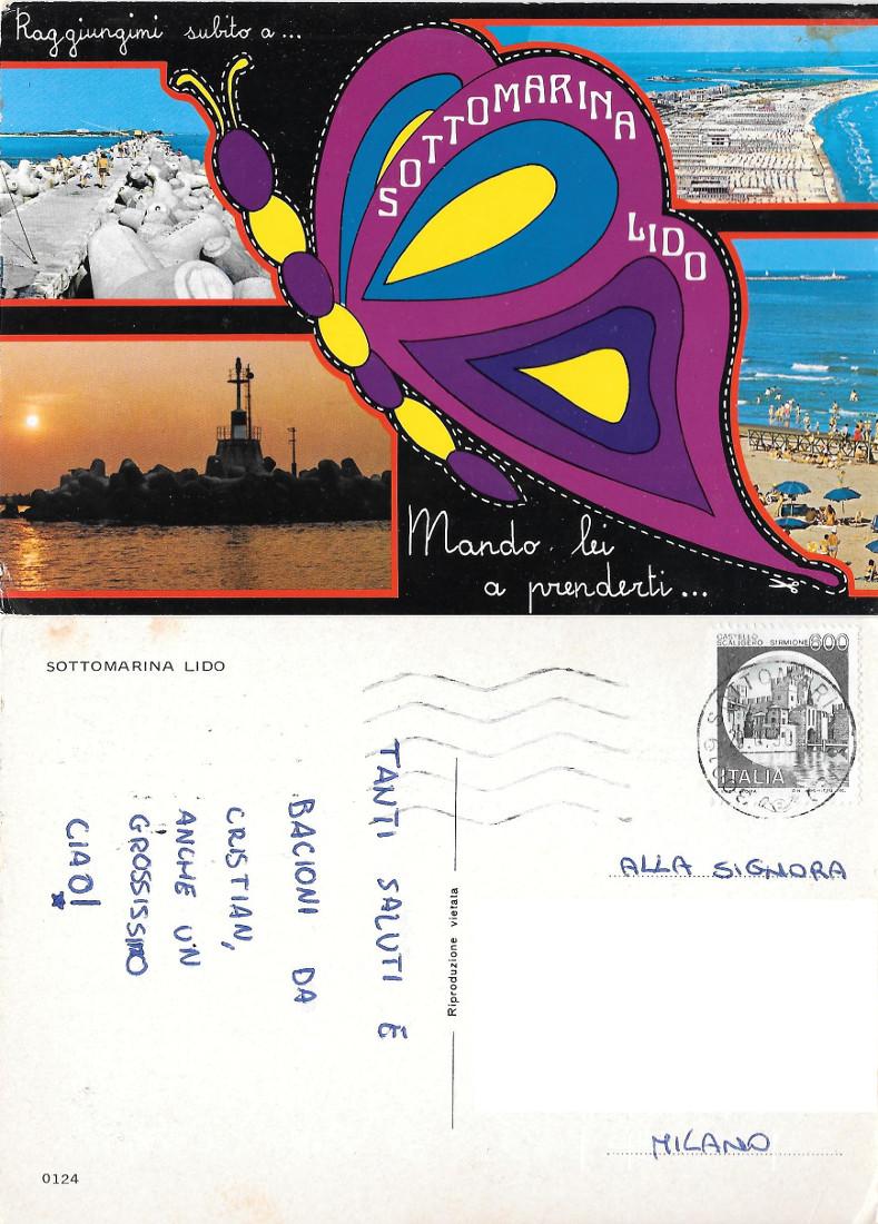 Sottomarina Lido. Viaggiata 1980