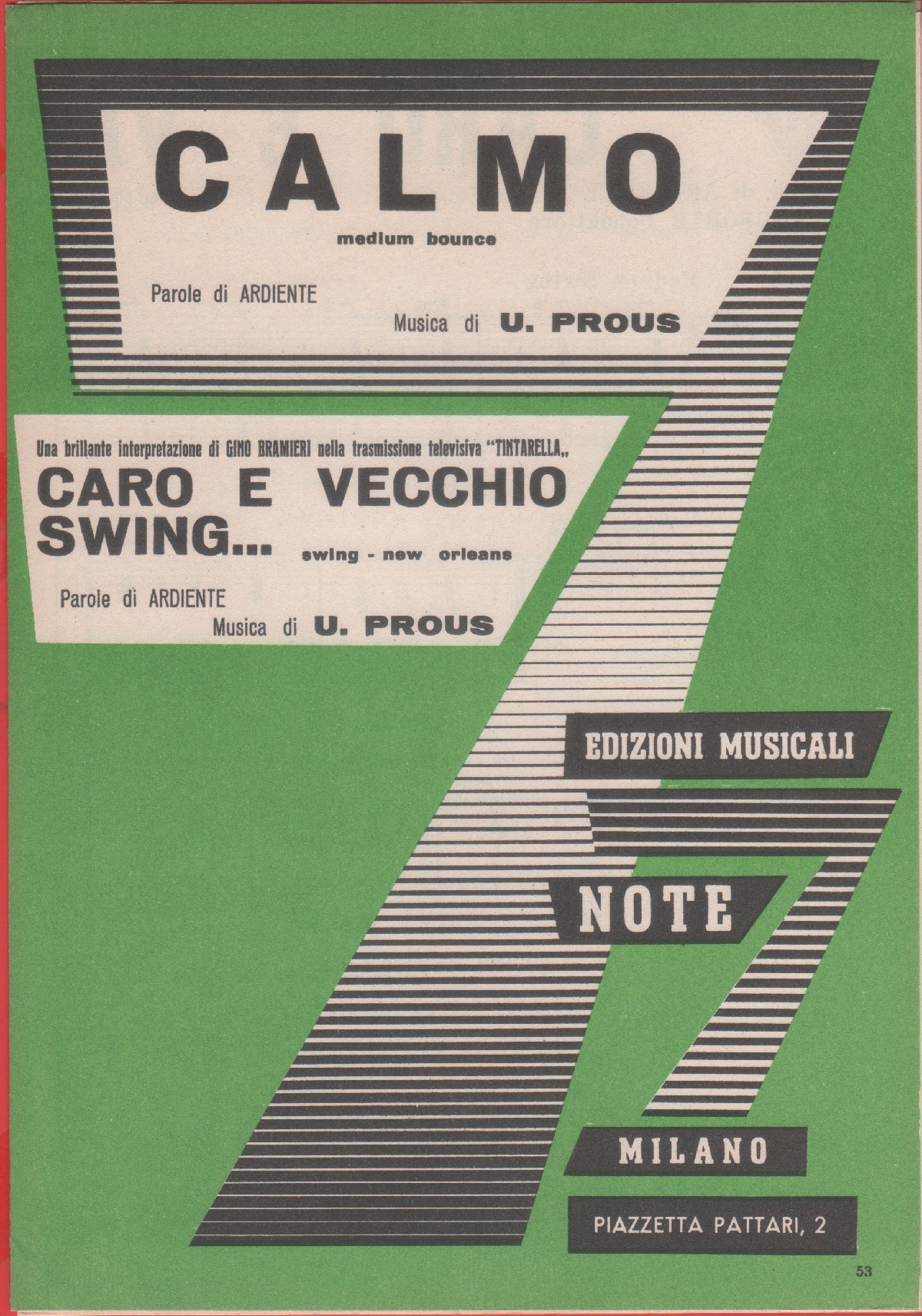 Spartito. Calmo; Caro e vecchio swing. Ediz. Sette Note