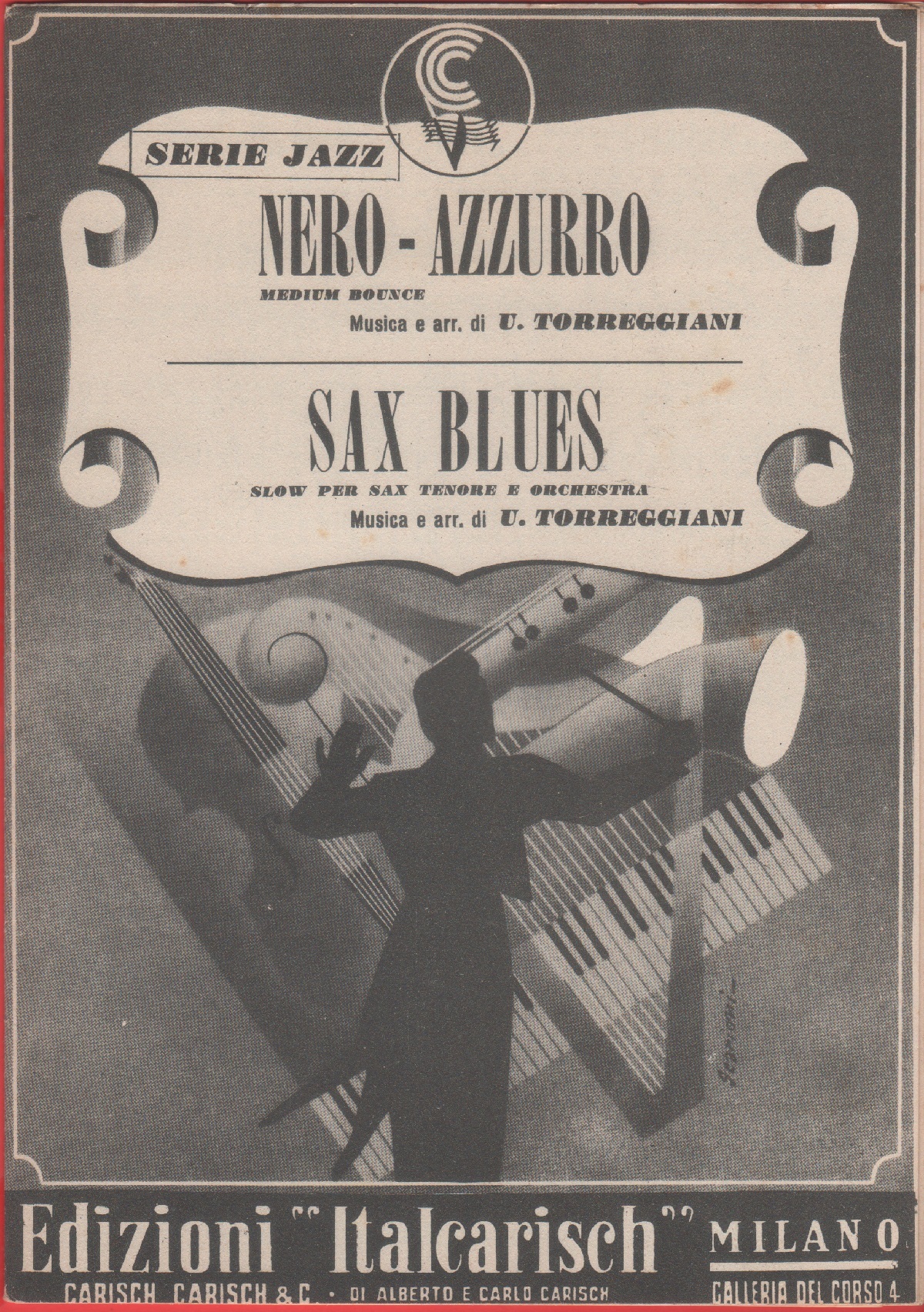 Spartito. Nero-azzurro; Sax blues. Ediz. Italcarisch