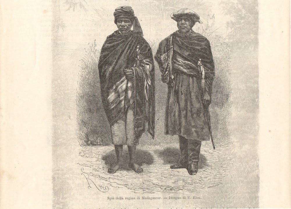 Spie della regina del Madagascar. Illustrazione 1864