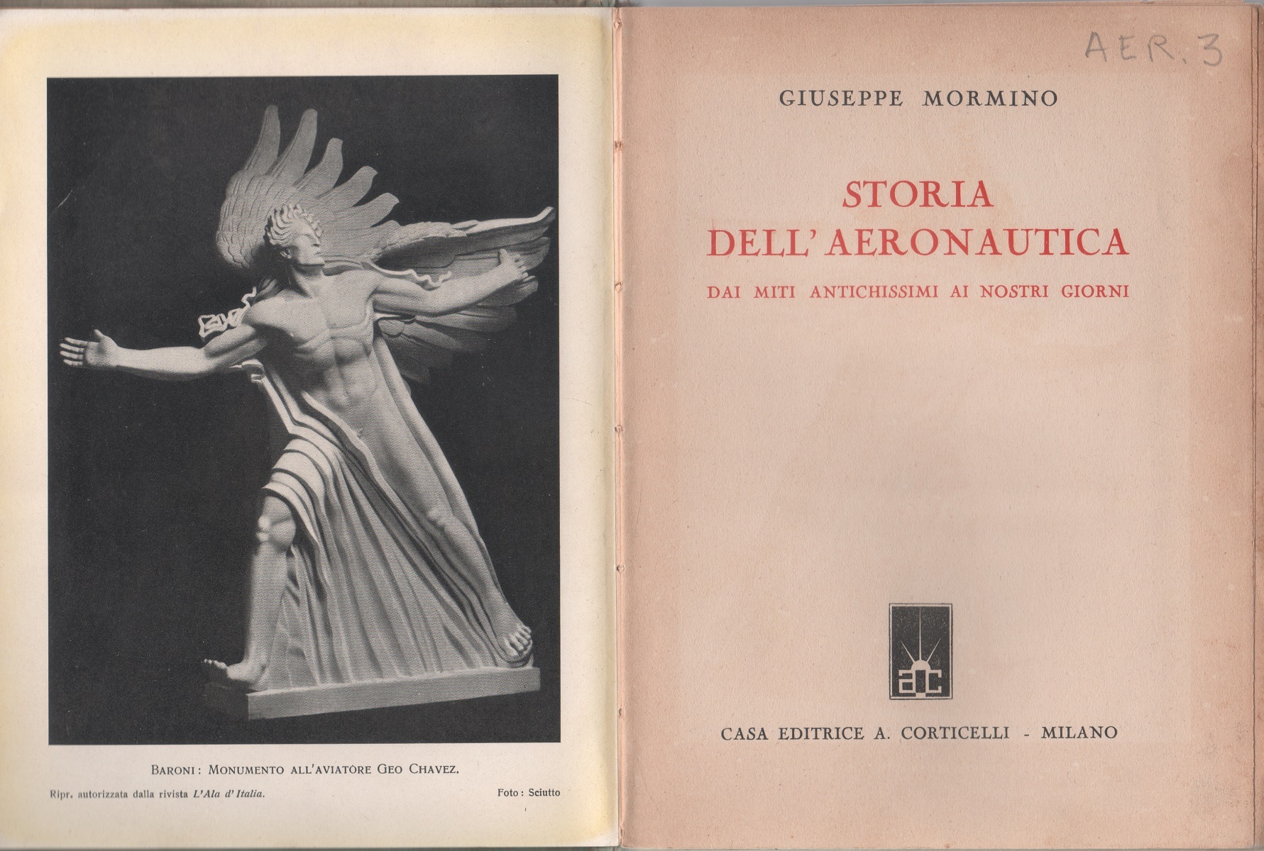 Storia dell'Aeronautica dai miti antichissimi ai nostri giorni - Giuseppe …