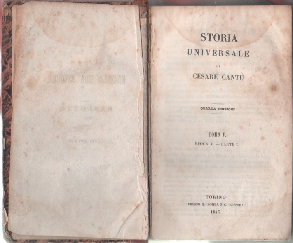 Storia universale. epoca V, parte I (V tomo) - Cesare …