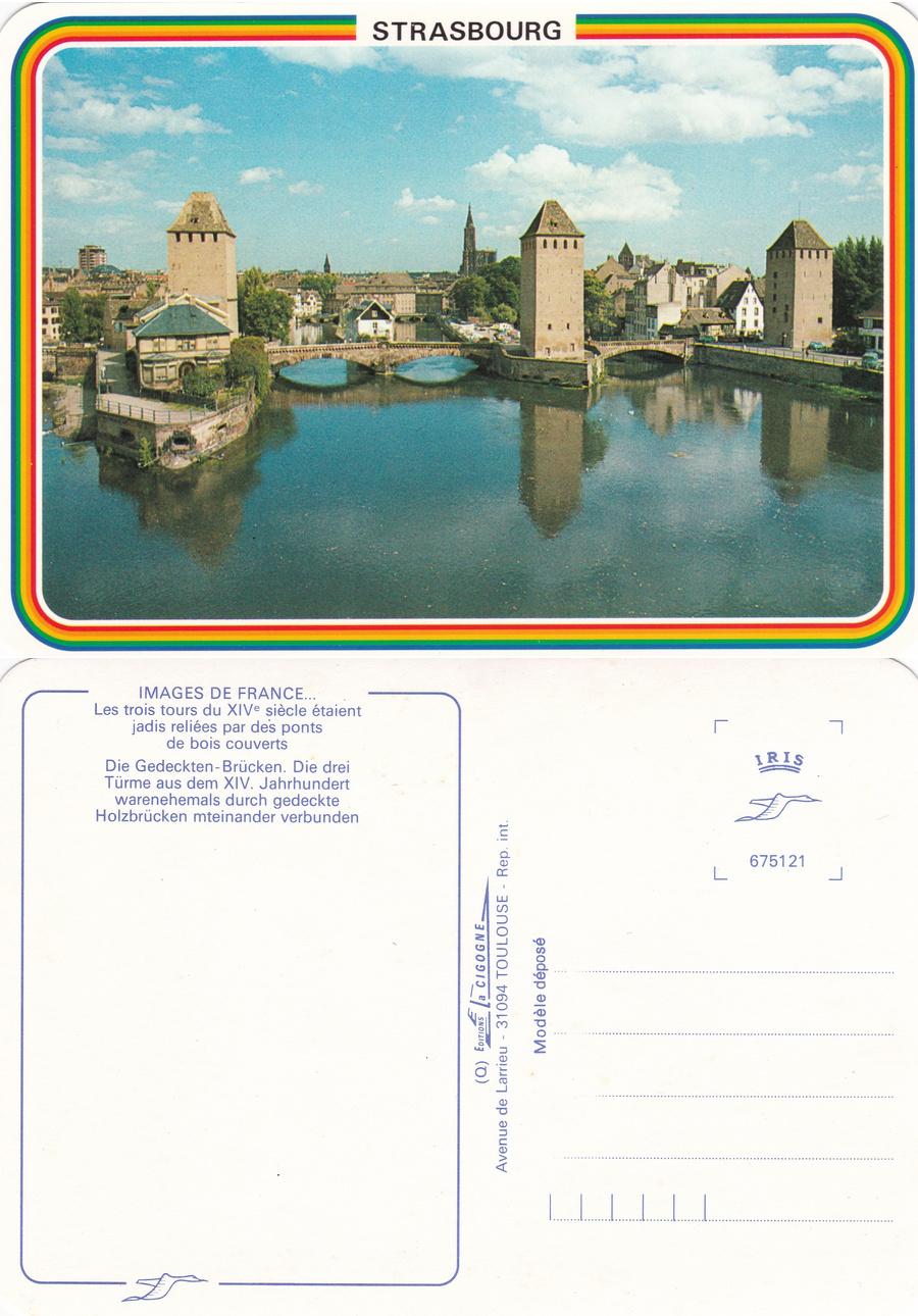 Strasbourg. Les trois tour du siecle XIV. Non viaggiata