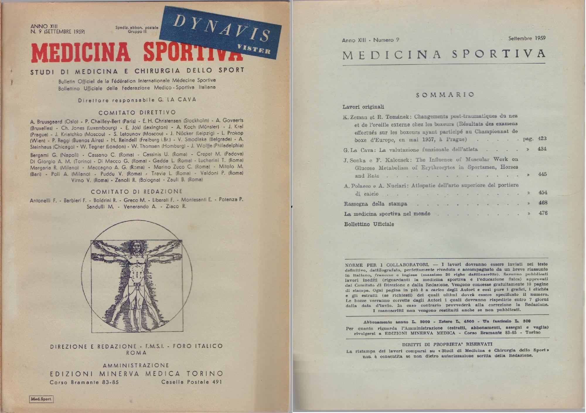 Studi di Medicina e Chirurgia dello Sport Anno XIII Numero …