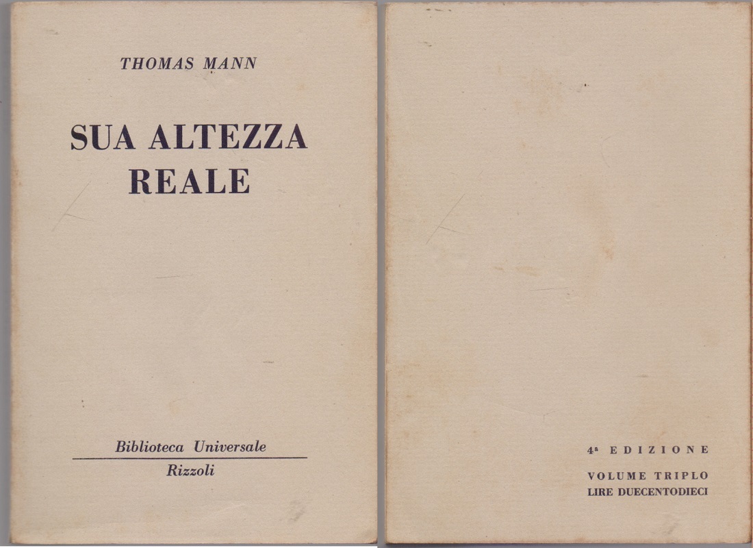 Sua altezza reale ( 588 - 589 B.U.R.) - Thomas …