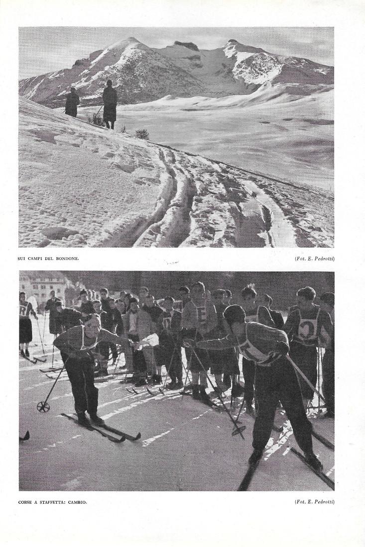 Sui campi del Bondone/ Cambio staffetta/Cristiania parallelo. Stampa1940