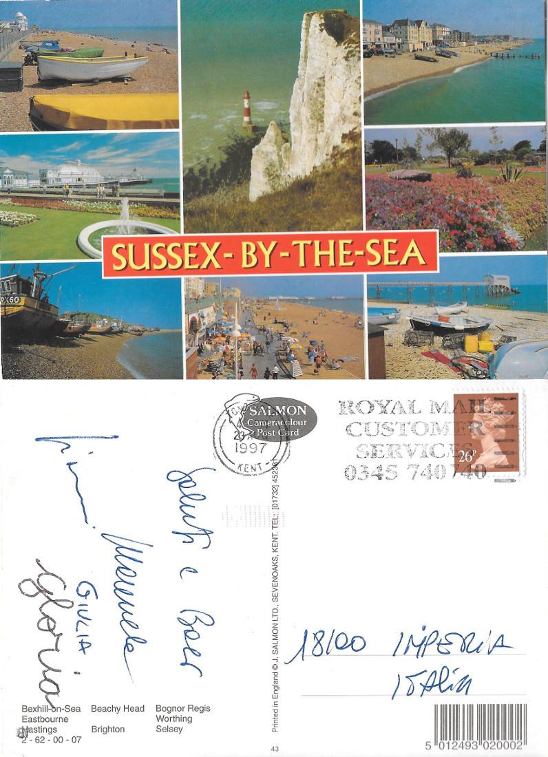 Sussex by the Sea. Viaggiata 1997