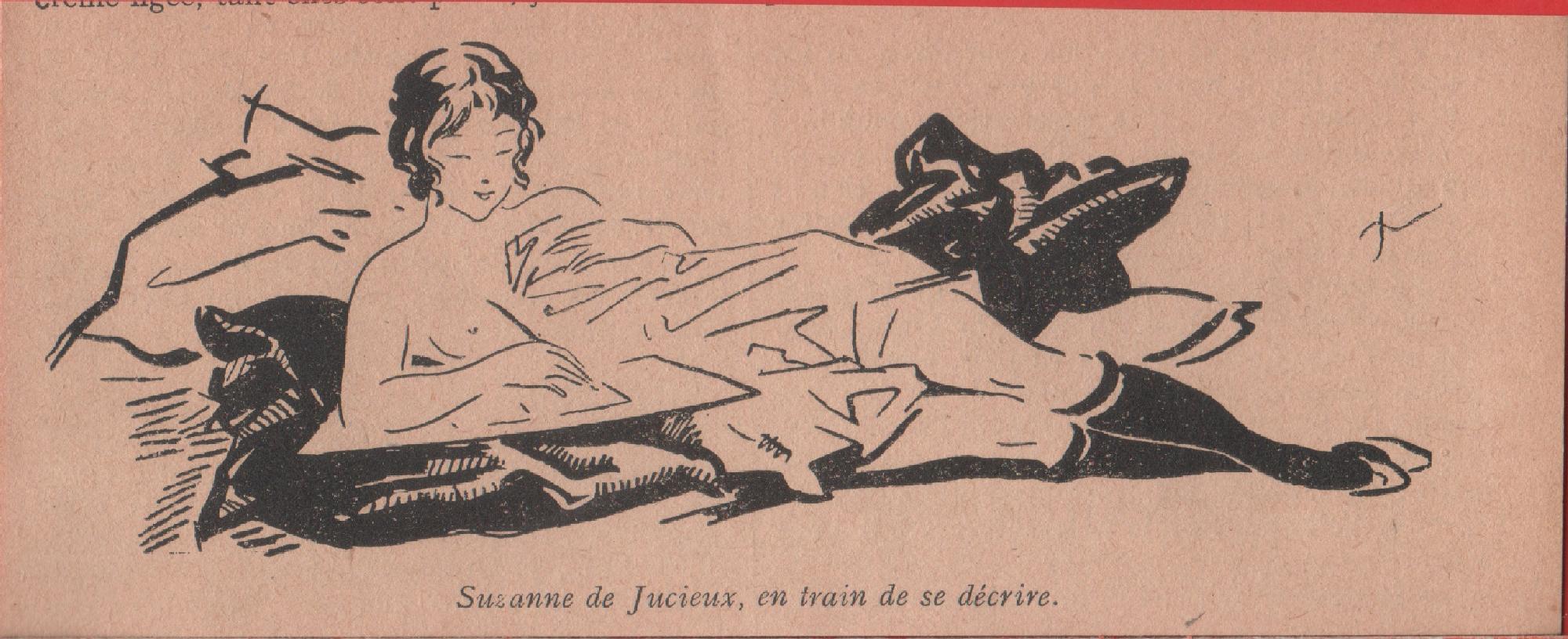 Suzanne de Jucieux..... Illustratore J.L. Nam. Stampa 1920 circa