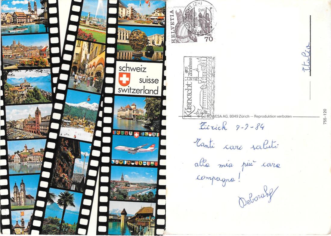 Svizzera. Vedutine. Viaggiata 1984