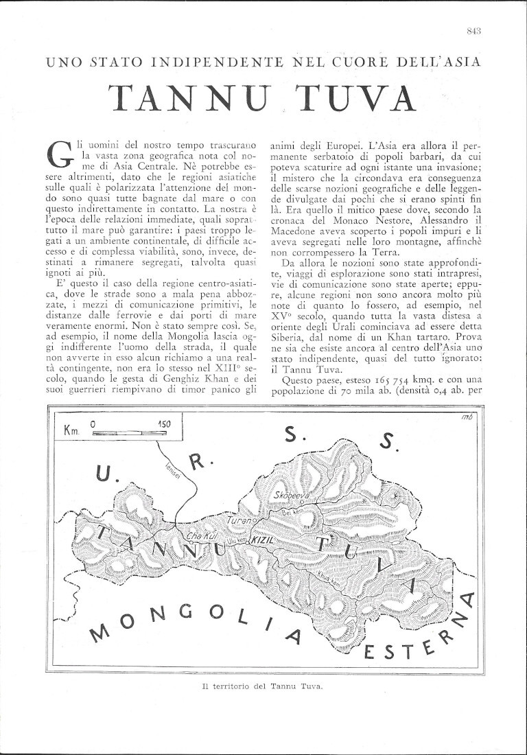 Tannu Tuva. Uno stato indipendente nel cuore dell'Asia - Estratto …