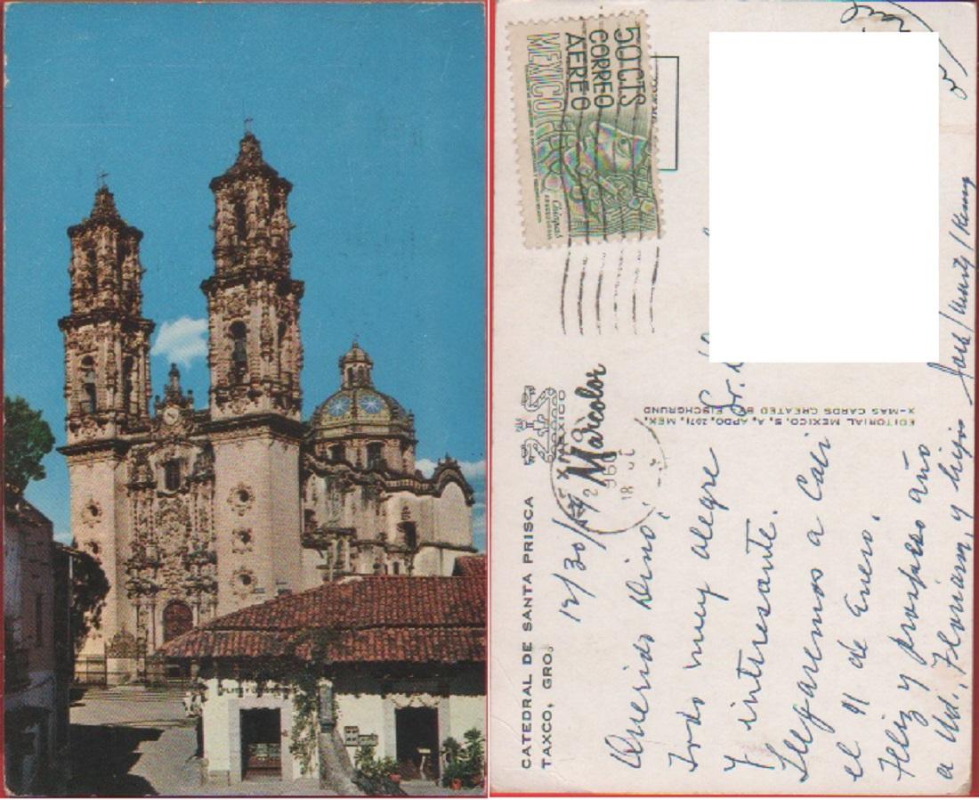 Taxco (MEX). Catedral de Santa Prisca. Viaggiata 1960