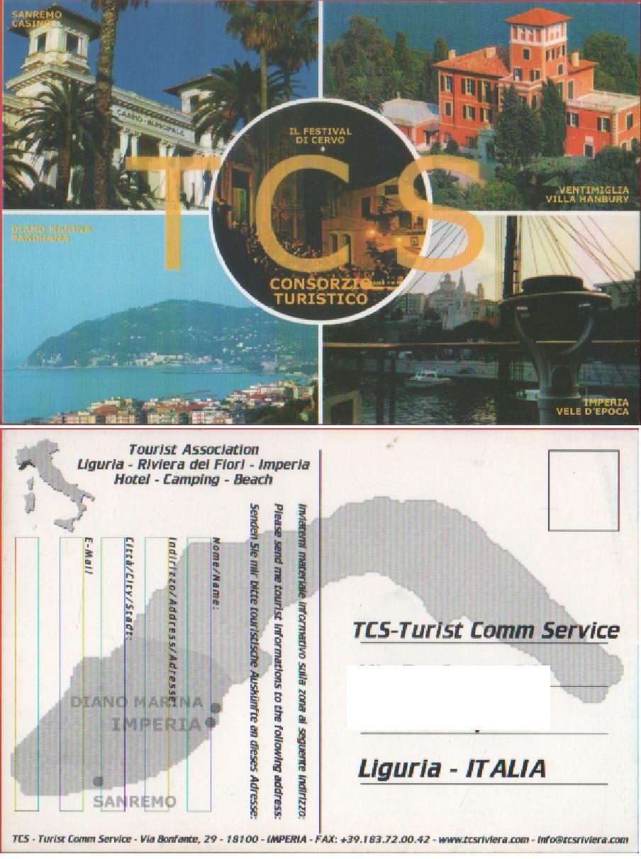 TCS. Turist Comm Service (Riviera dei Fiori). Non viaggiata