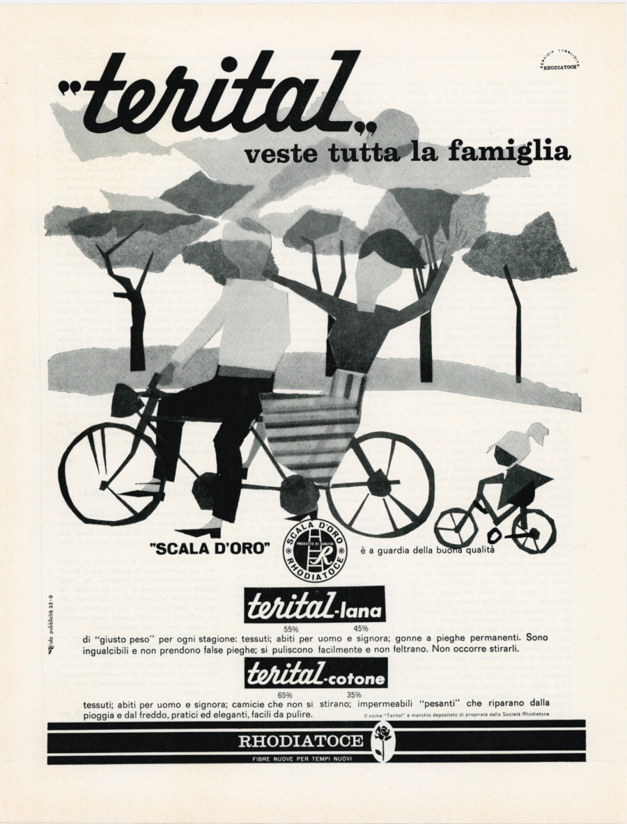 Terital veste tutta la famiglia. Advertising 1962