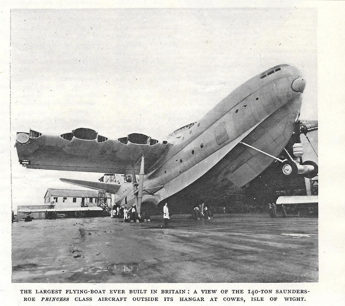 The largest Flyng-Boat eve build in Britain.. 1951