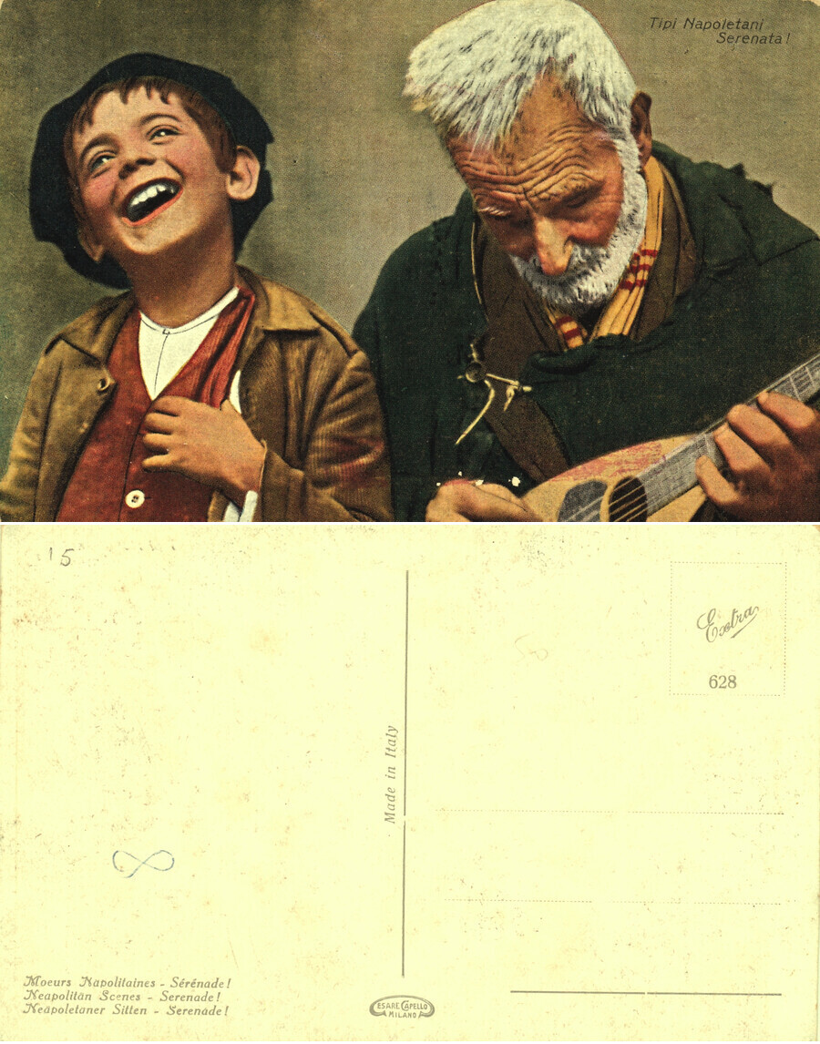 Tipi napoletani. Serenata!. Non viaggiata