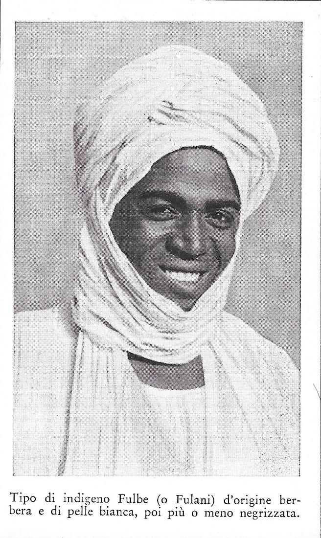 Tipo di indigeno Fulbe o Fulani d'origine berbera (Nigeria). Stampa …