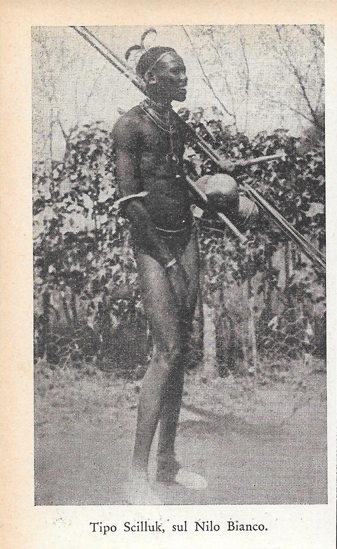 Tipo Scilluk, sul Nilo Bianco. Stampa 1934