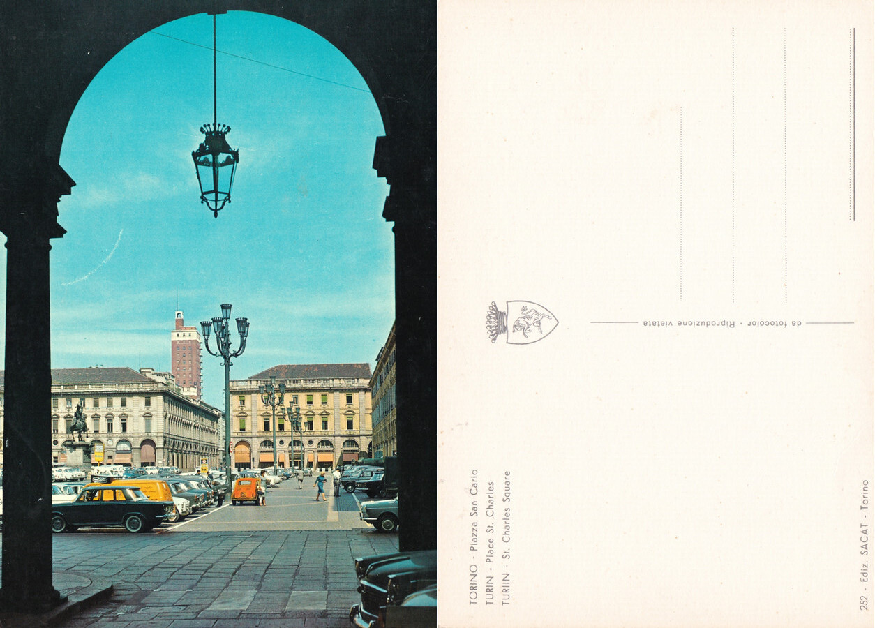 Torino. Piazza San Carlo. Non viaggiata