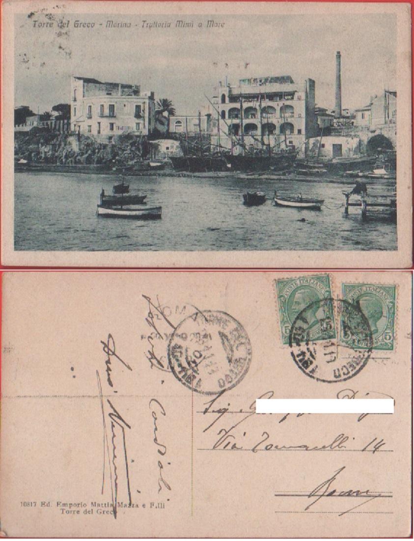 Torre del Greco (NA). Marina. Trattoria Mimì a Mare. Viaggiata …