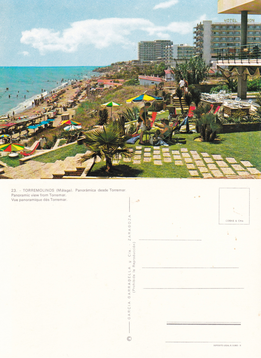 Torremolinos. Panoramica desde Torremar. Non viaggiata