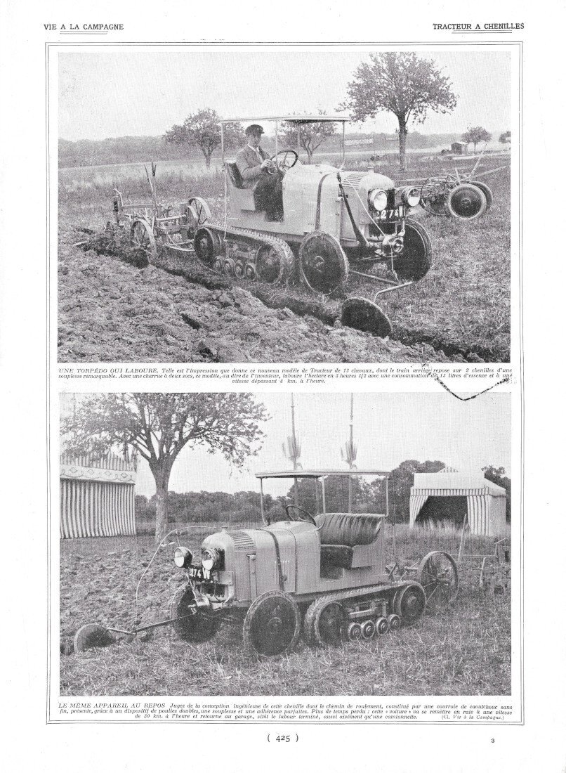 Tracteur a chenilles / Fields Trials - Immagine 1924