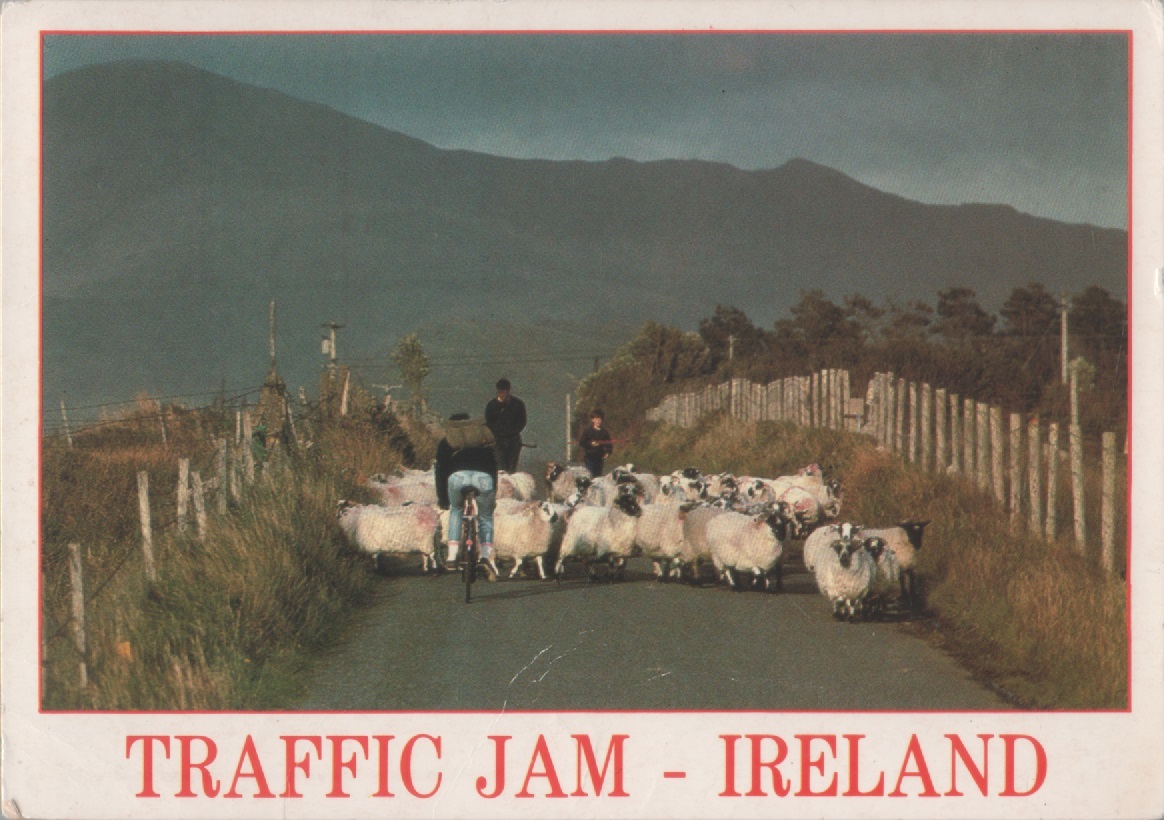Traffic jam - Ireland. Viaggiata 1997