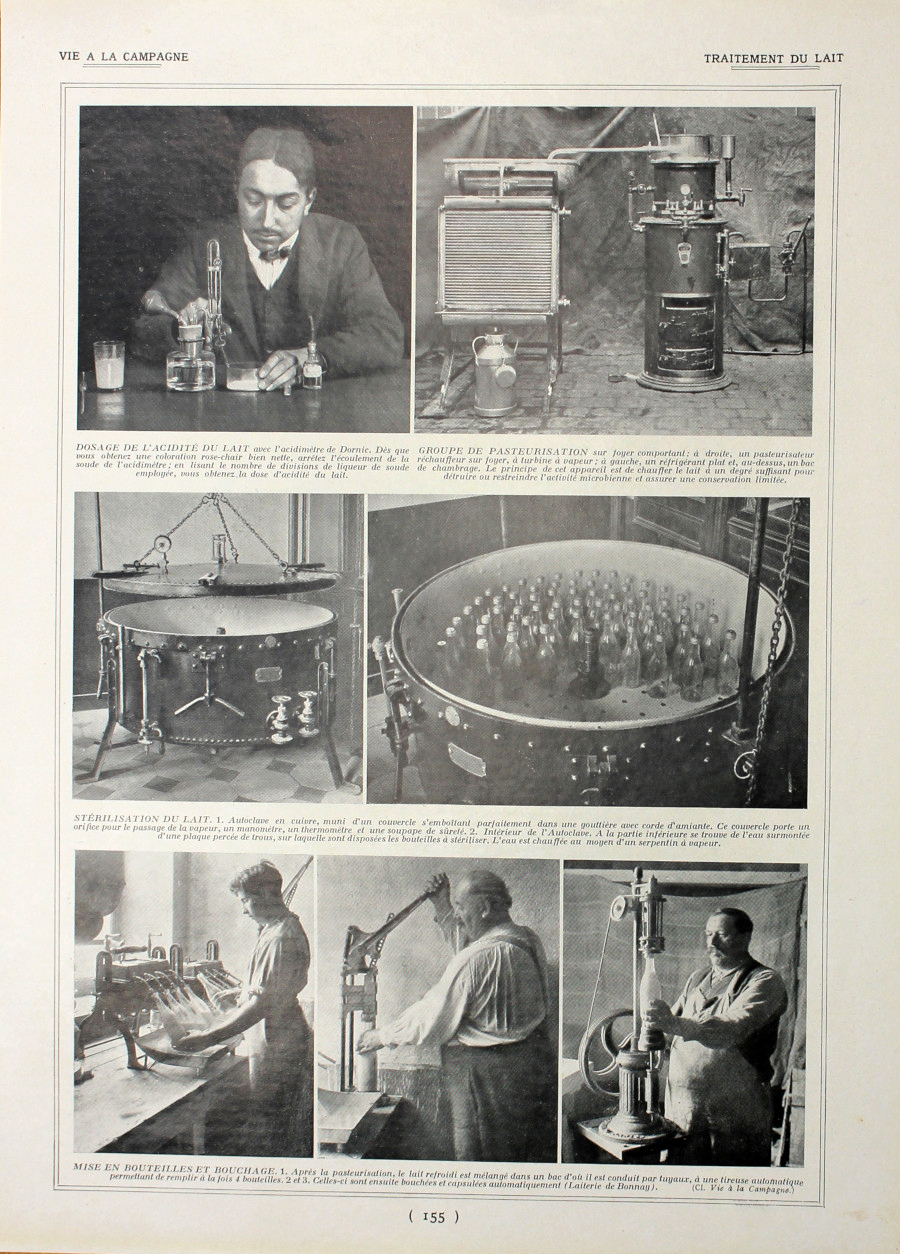 Traitement du lait. Immagine 1927