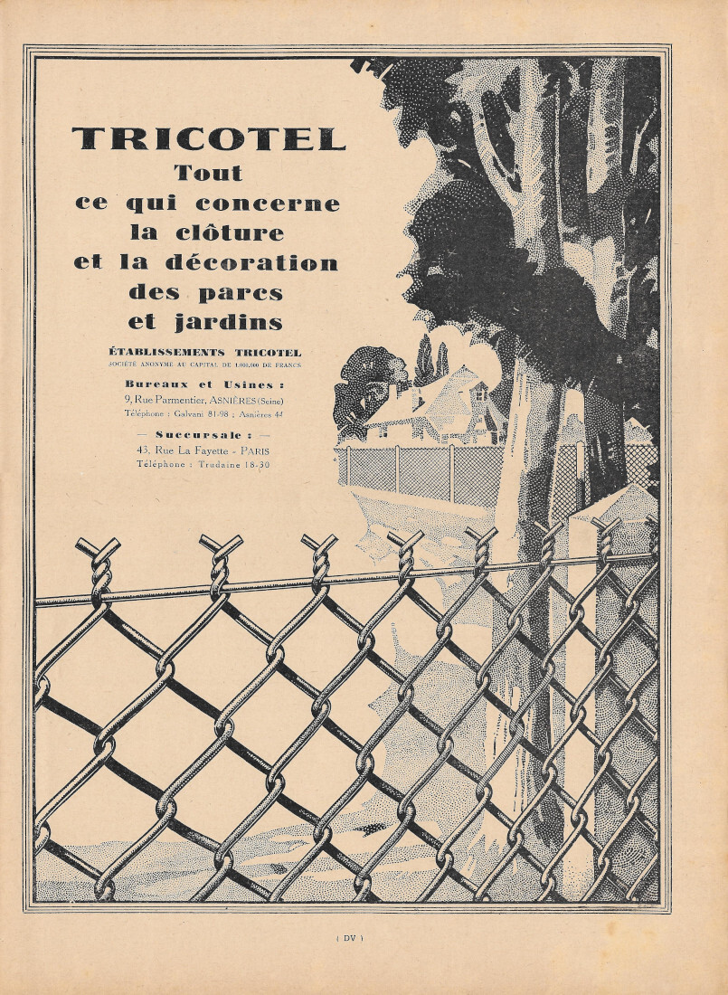 Tricotel / Palais de Marbre Mercier Freres - Advertising 1924