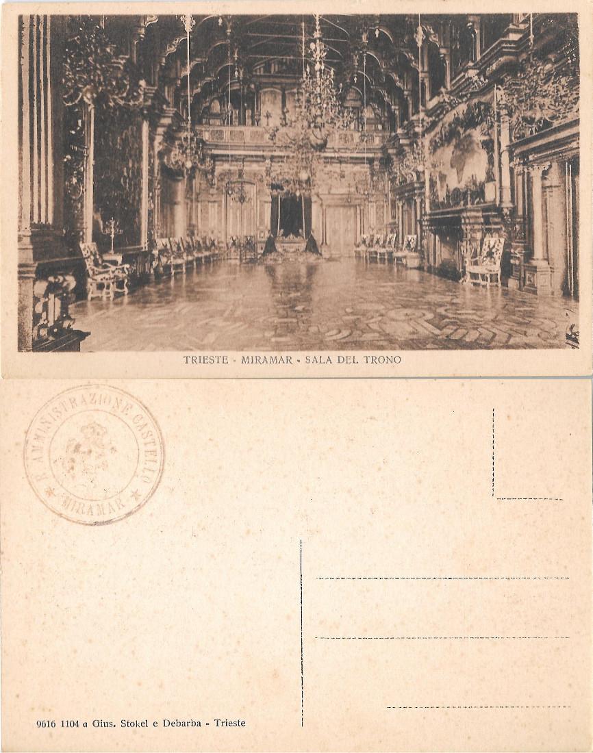 Trieste. Miramar. Sala del Trono. Non viaggiata