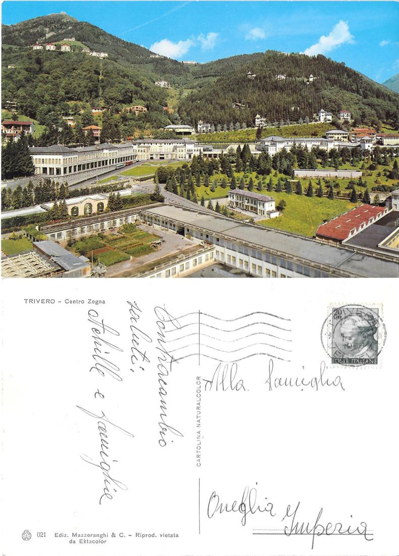 Trivero (BI). Centro Zegna. Viaggiata 1966