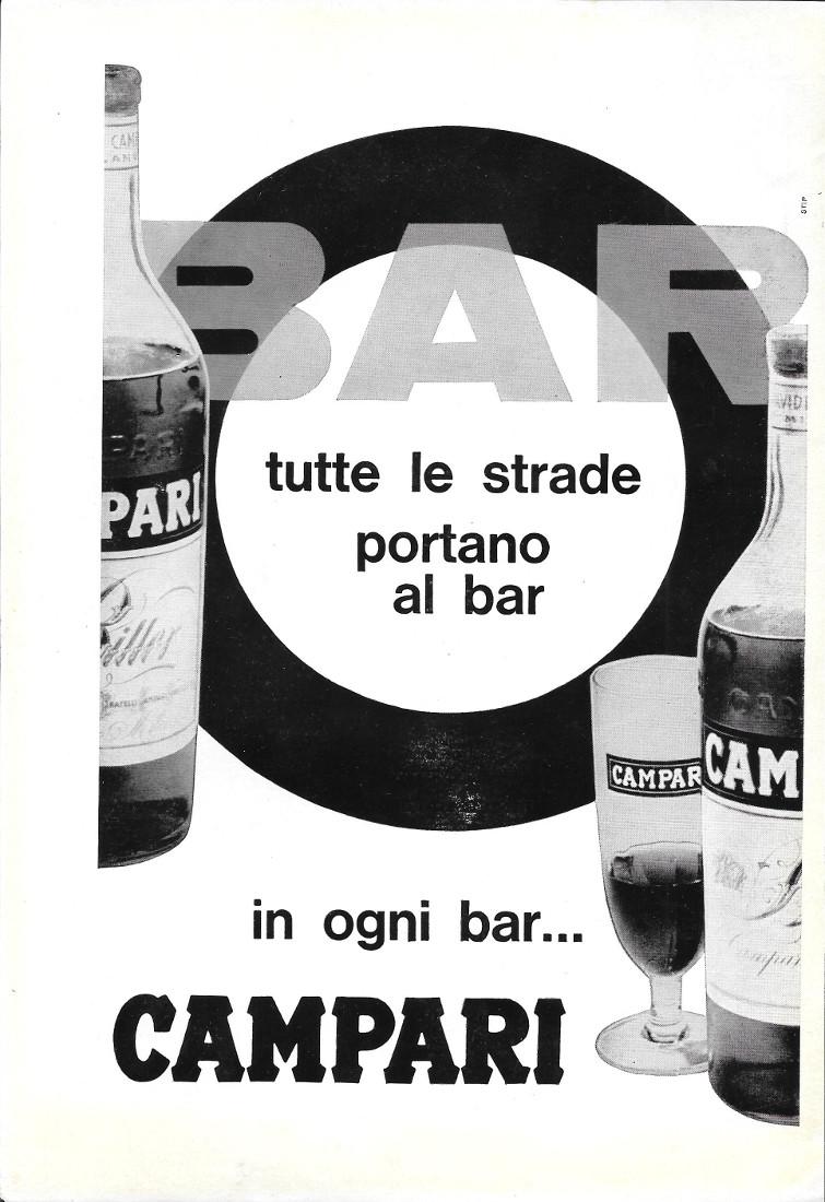 Tutte le strade portano al bar, in ogni bar... Campari. …