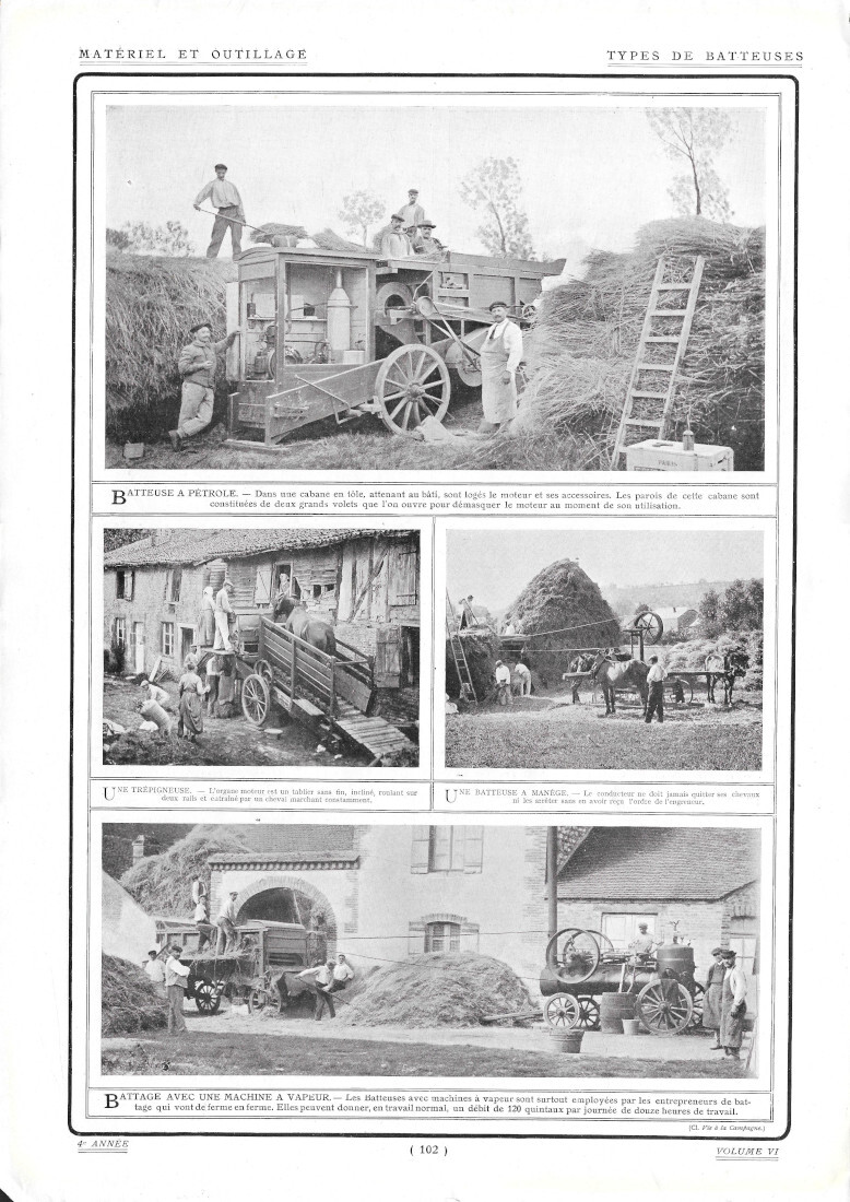 Types de Batteuses / Conserves de Pèches - Immagine 1909