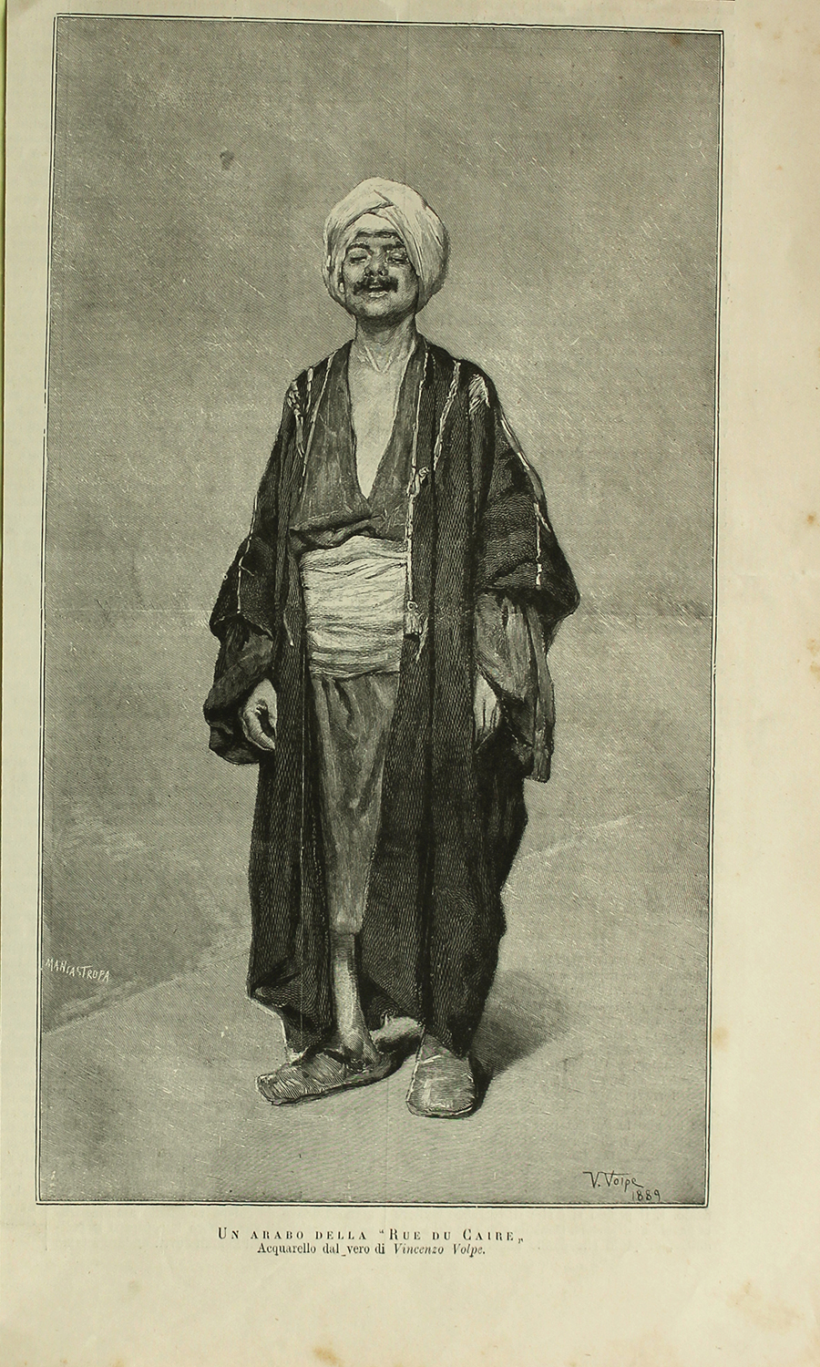 Un arabo della Rue du Caire. Stampa 1889