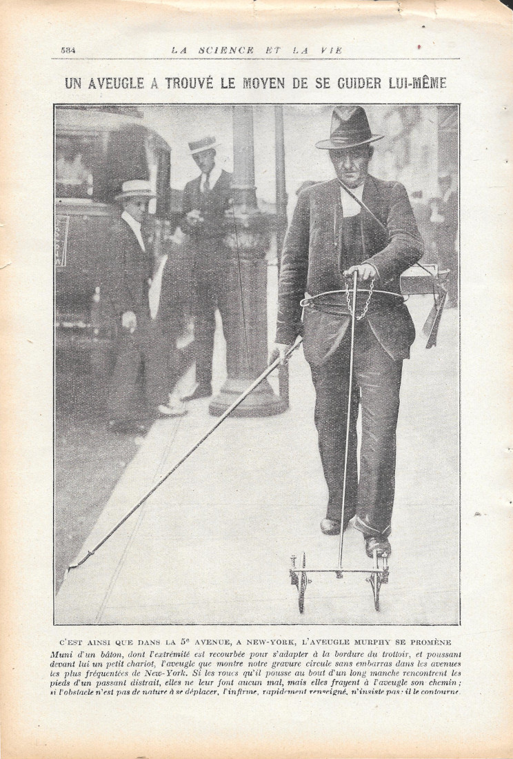 Un aveugle a trouve le moyen de se guider lui-meme …