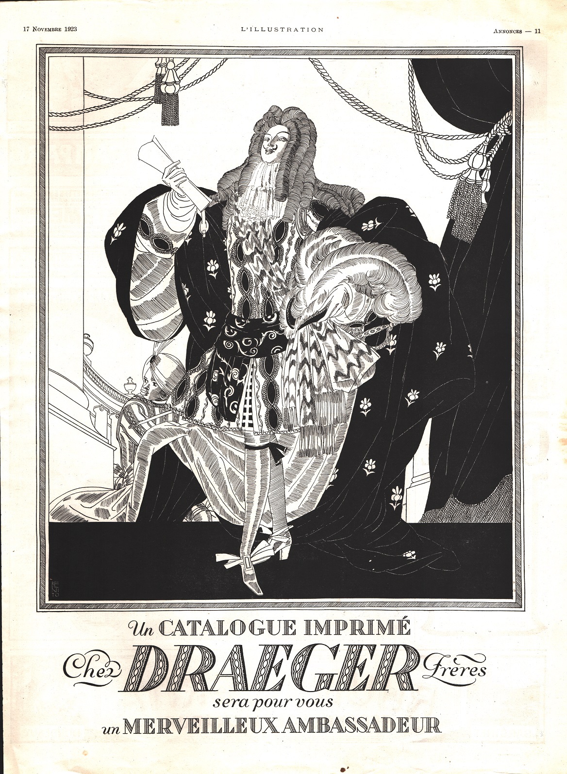 Un catalogue imprime chez Draeger freres. Advertising 1923