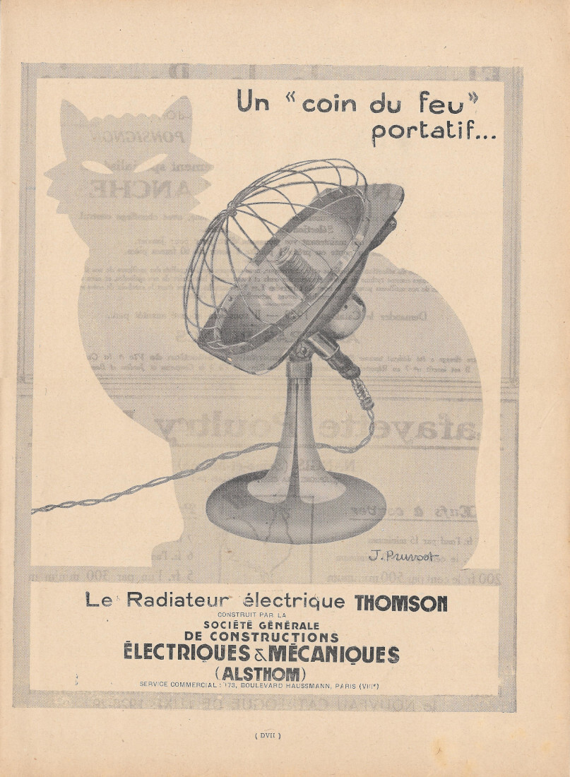 Un coin du feu portatif... Thomson le Radiateur Electrique - …