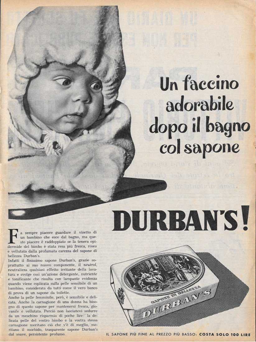 Un faccino adorabile dopo il bagno con il sapone Durban's …