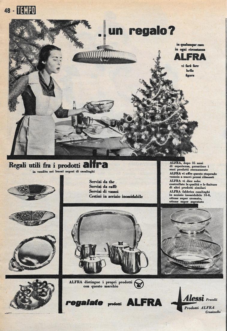 ... un regalo Alfra. Advertising 1956