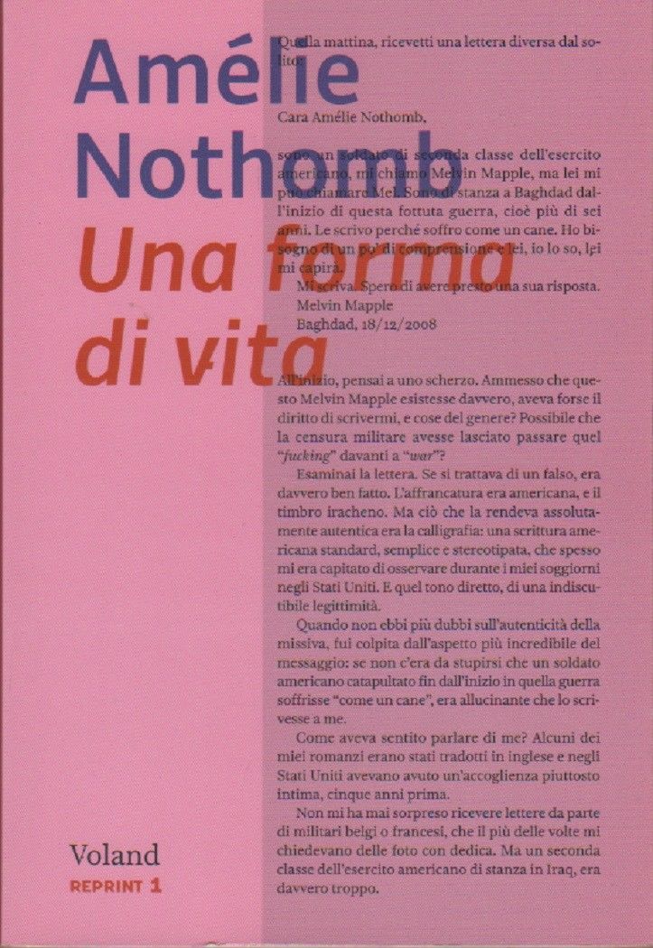 Una forma di vita - Amèlie Nothomb