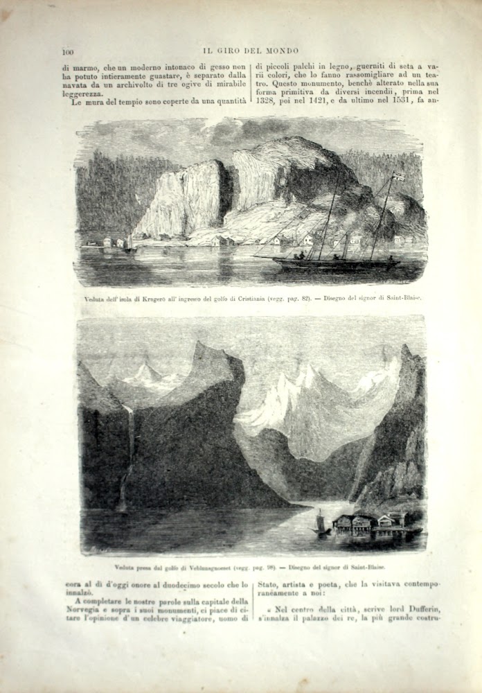 Veduta dell'isola di Kragero; Veduta presa dal golfo di Veblunsgnosset. …