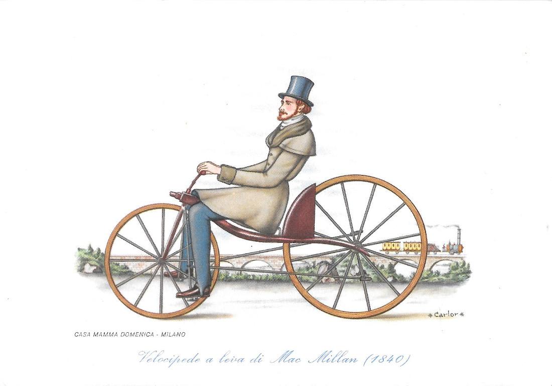 Velocipede a leva Mac Millan 1840. Non viaggiata