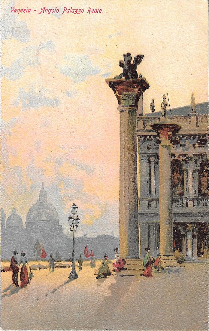 Venezia. Angolo Palazzo Reale. Non viaggiata, originale d'epoca