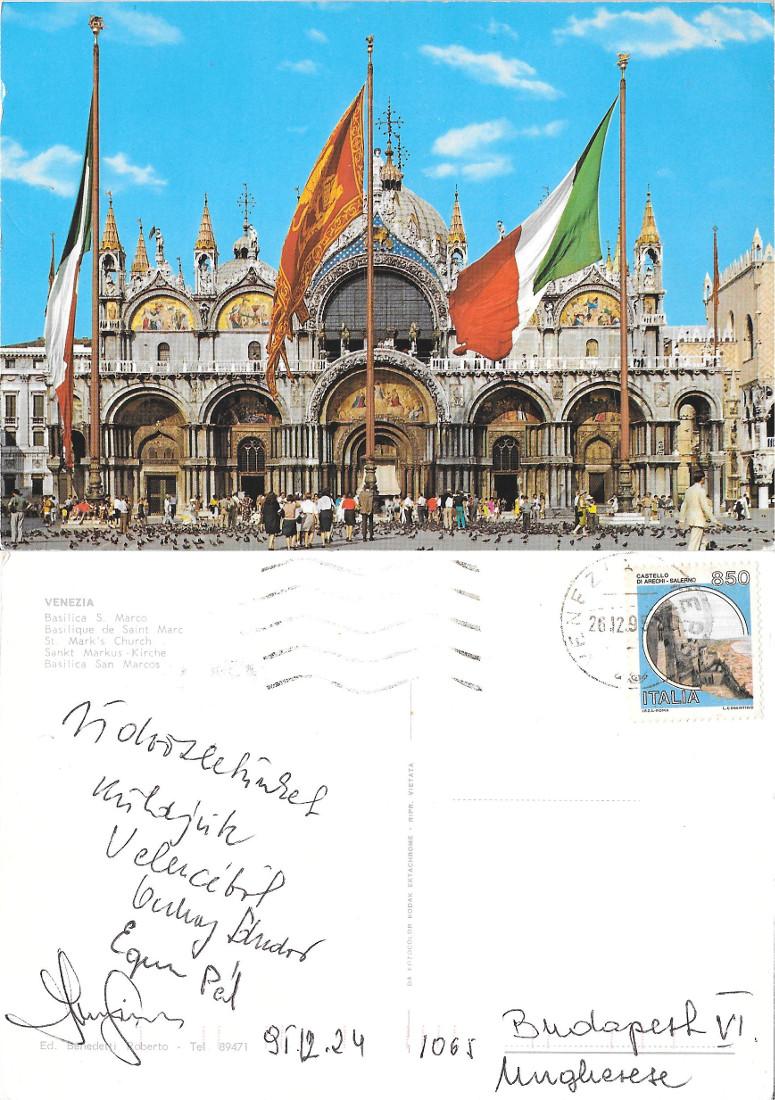 Venezia. Basilica S. Marco. Viaggiata 1995