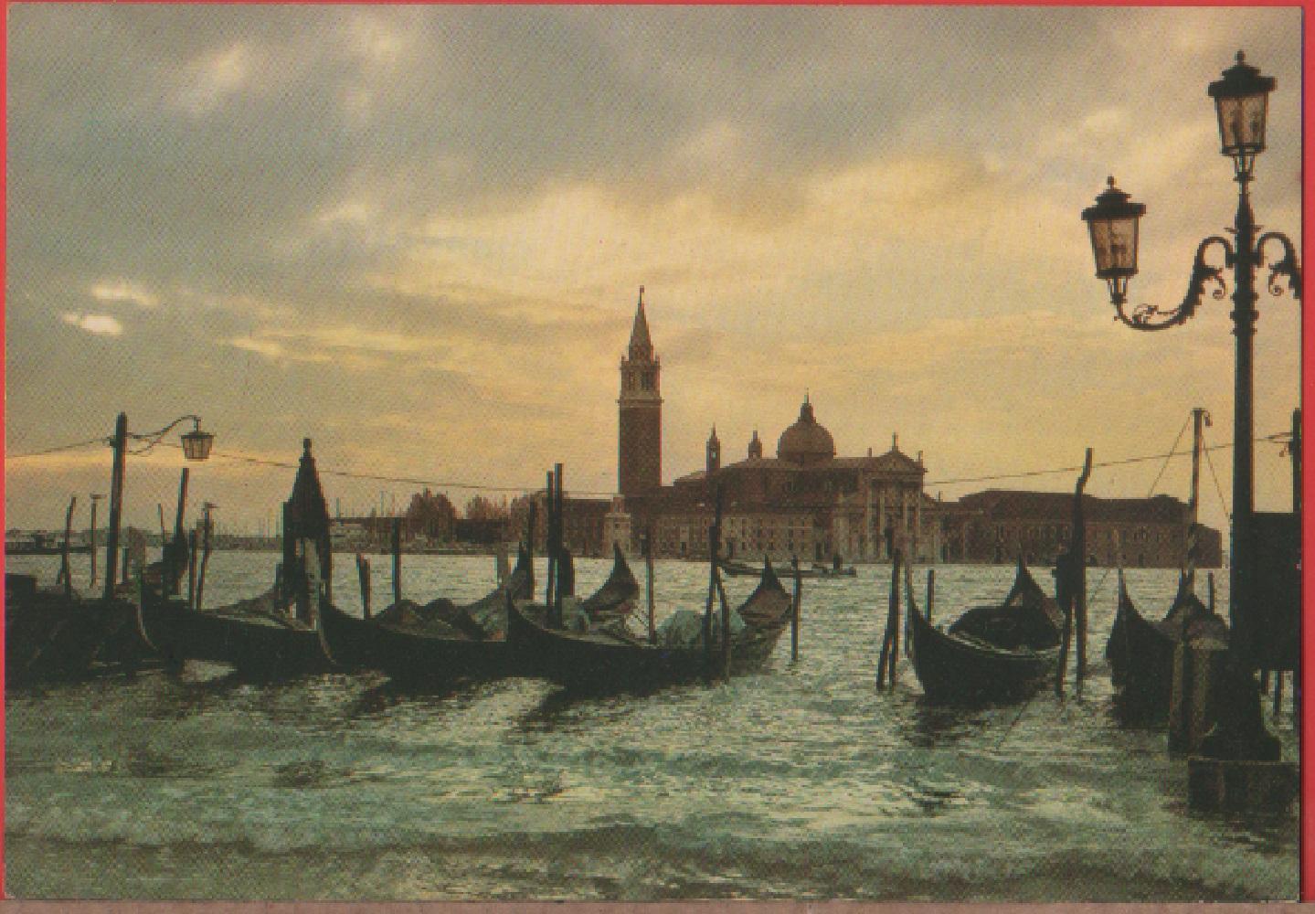 Venezia. Molo di S. Marco all'alba. Non viaggiata. Originale
