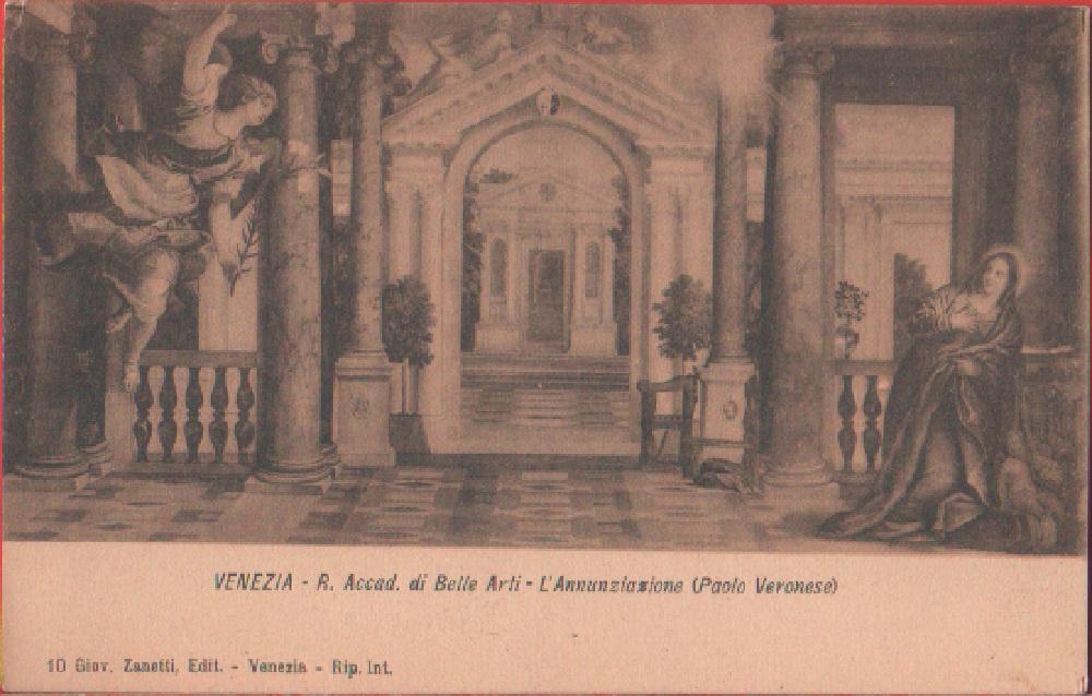 Venezia. R. Accad. di Belle Arti. L'annunzazione. Non viaggiata