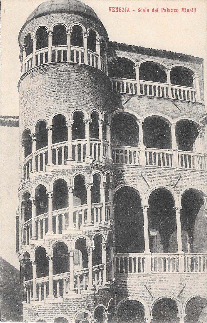 Venezia. Scala del Palazzo Minelli. Non viaggiata, originale