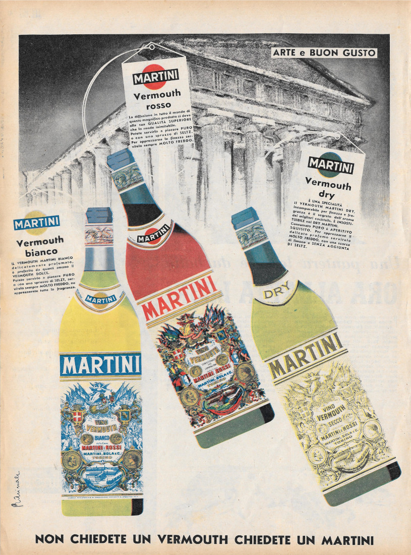 Vermouth Martini - Advertising 1956