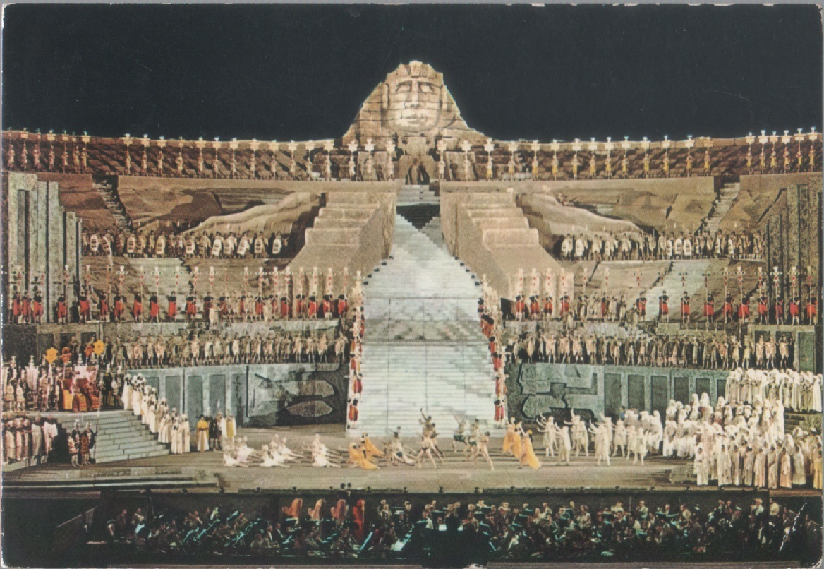 Verona. Arena, Aida. Viaggiata 1965