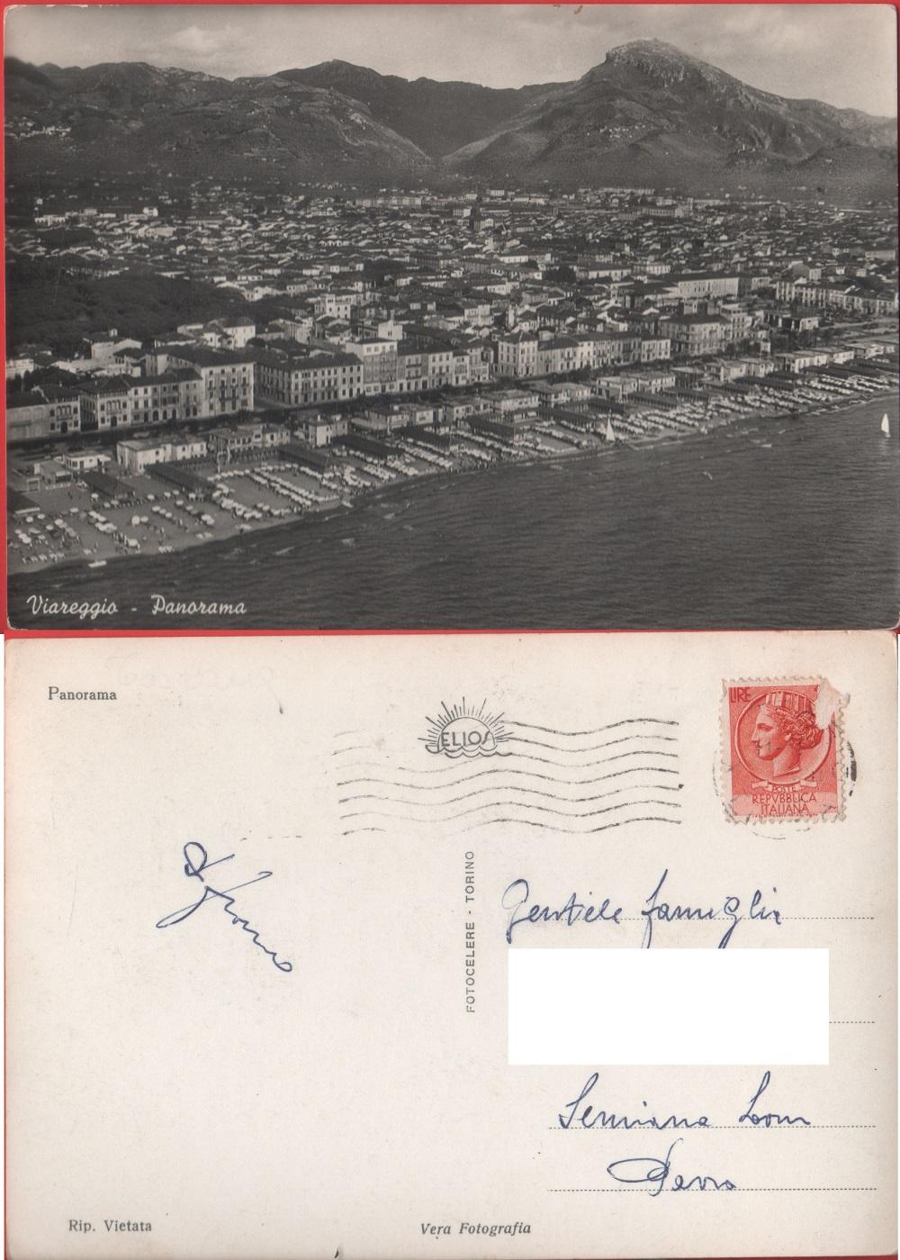 Viareggio. Panorama. Viaggiata