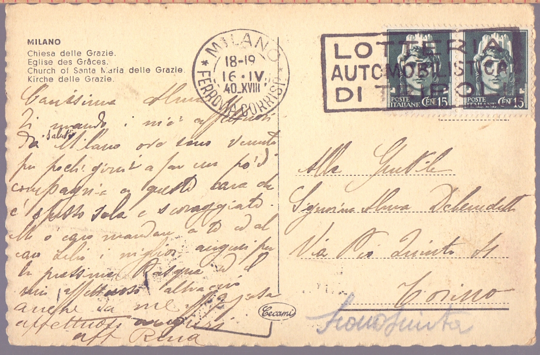 Vicenza. Basilica Palladiana. Viaggiata